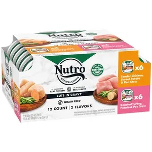 2/12Pk Nutro Cuts In Gravy Trays Chicken & Turkey Multi Pack - Health/First Aid
